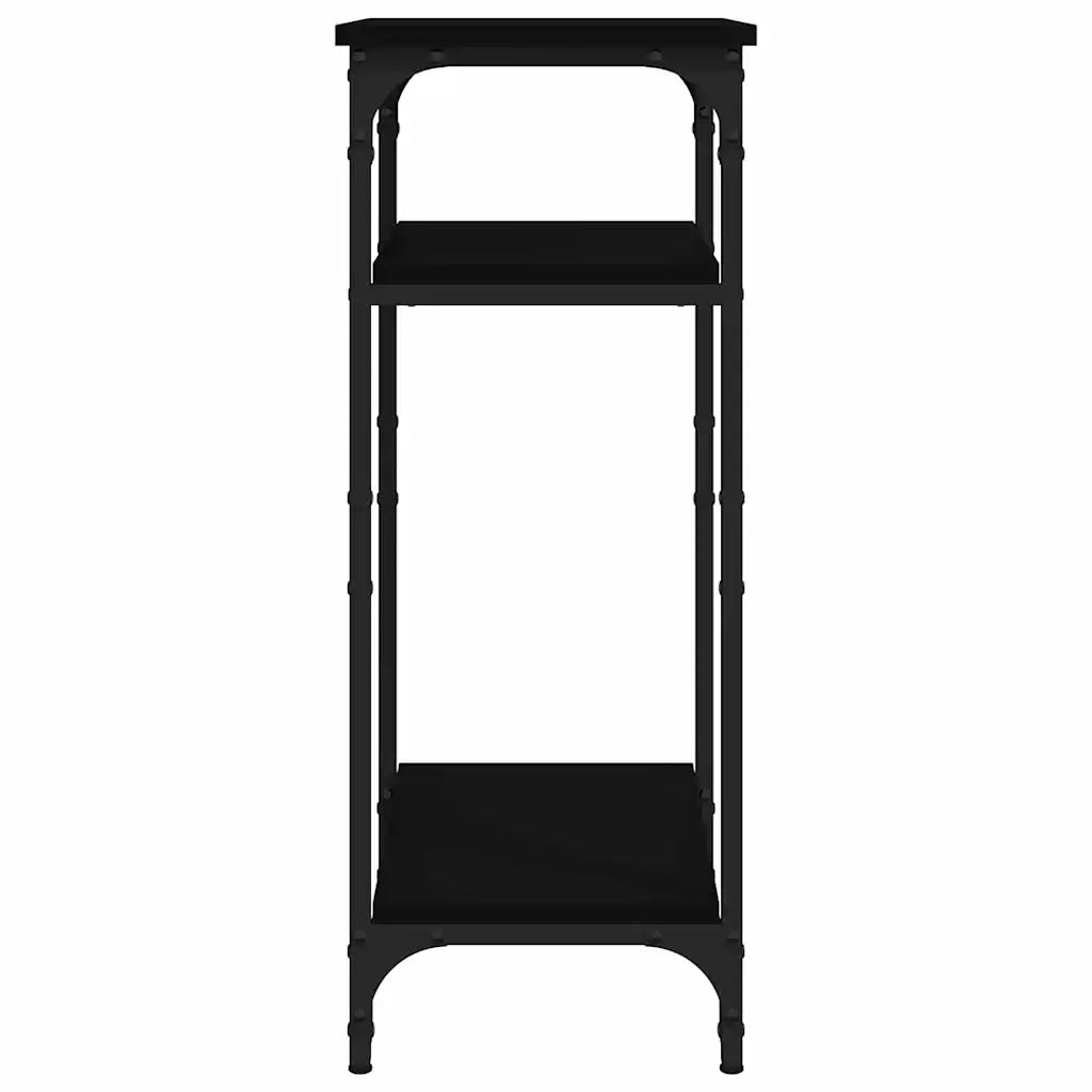 Tavolino | Tavolo laterale Nero 40x30x75 cm in Legno Multistrato