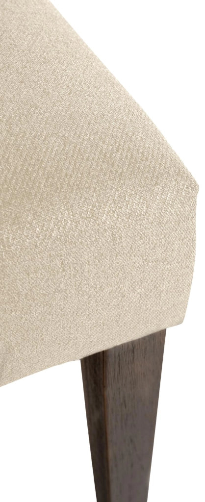 Sedia da cucina Lisburn design Chesterfield crema,Tessuto
