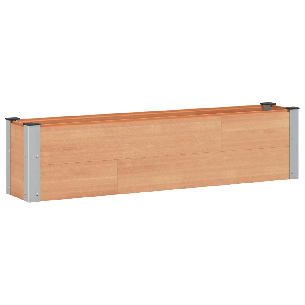 Fioriere | Cassetta per fiori | Letto rialzato da giardino Marrone 150 x 30 x 36 cm