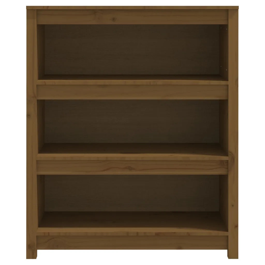 Libreria Marrone ambra 80x35x97 cm in Legno Massello di Pino 821682