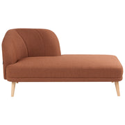 Chaise longue  a sinistra Tessuto poliestere marrone dorato Mobili da soggiorno tradizionali