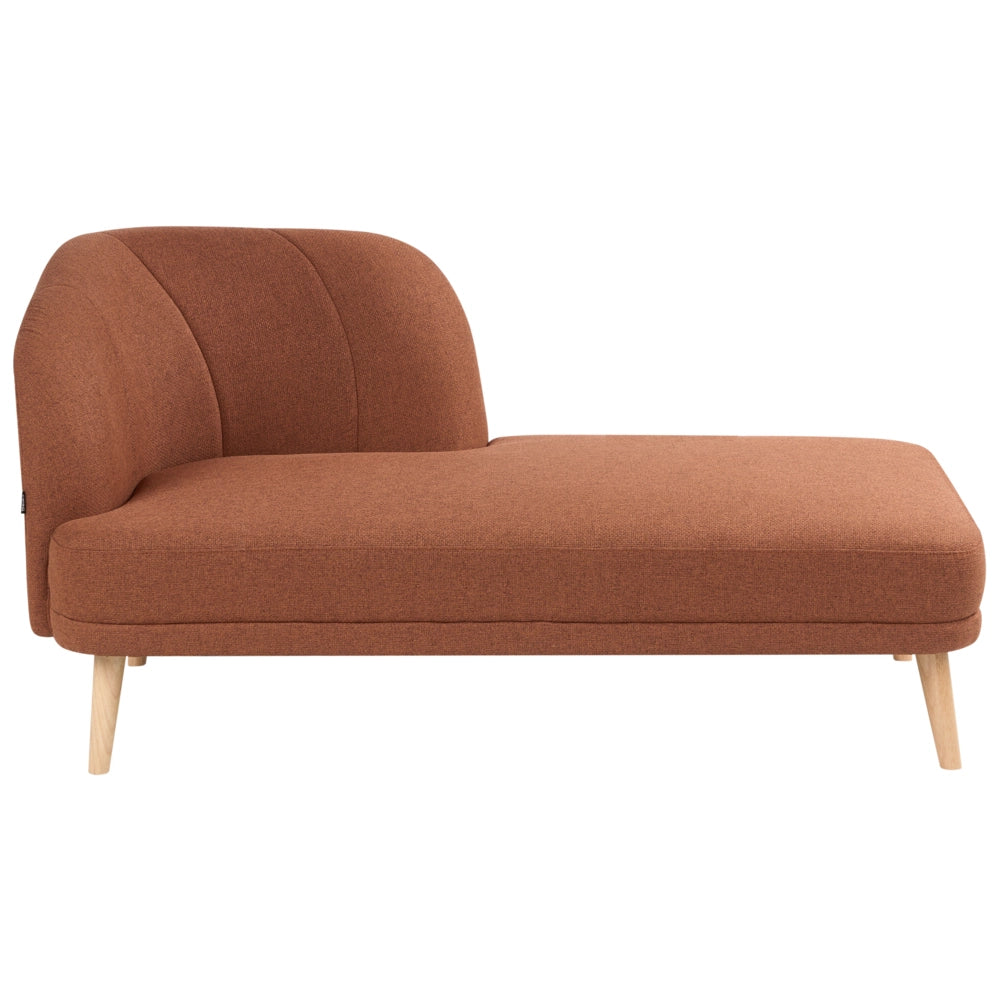 Chaise longue  a sinistra Tessuto poliestere marrone dorato Mobili da soggiorno tradizionali