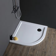 Piatto doccia semicircolare 90x90 cm acrilico