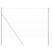 Palo della recinzione | Pannello per recinzione Zincato 50 x 1,5 m Acciaio