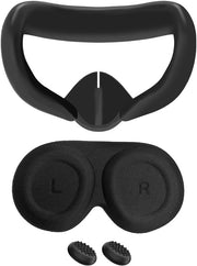 Adatto per Van da utilizzare su Meta Quest 3Set di protezione 3 pezzi - parasole, copertura, cuscinetto joystick - nero
