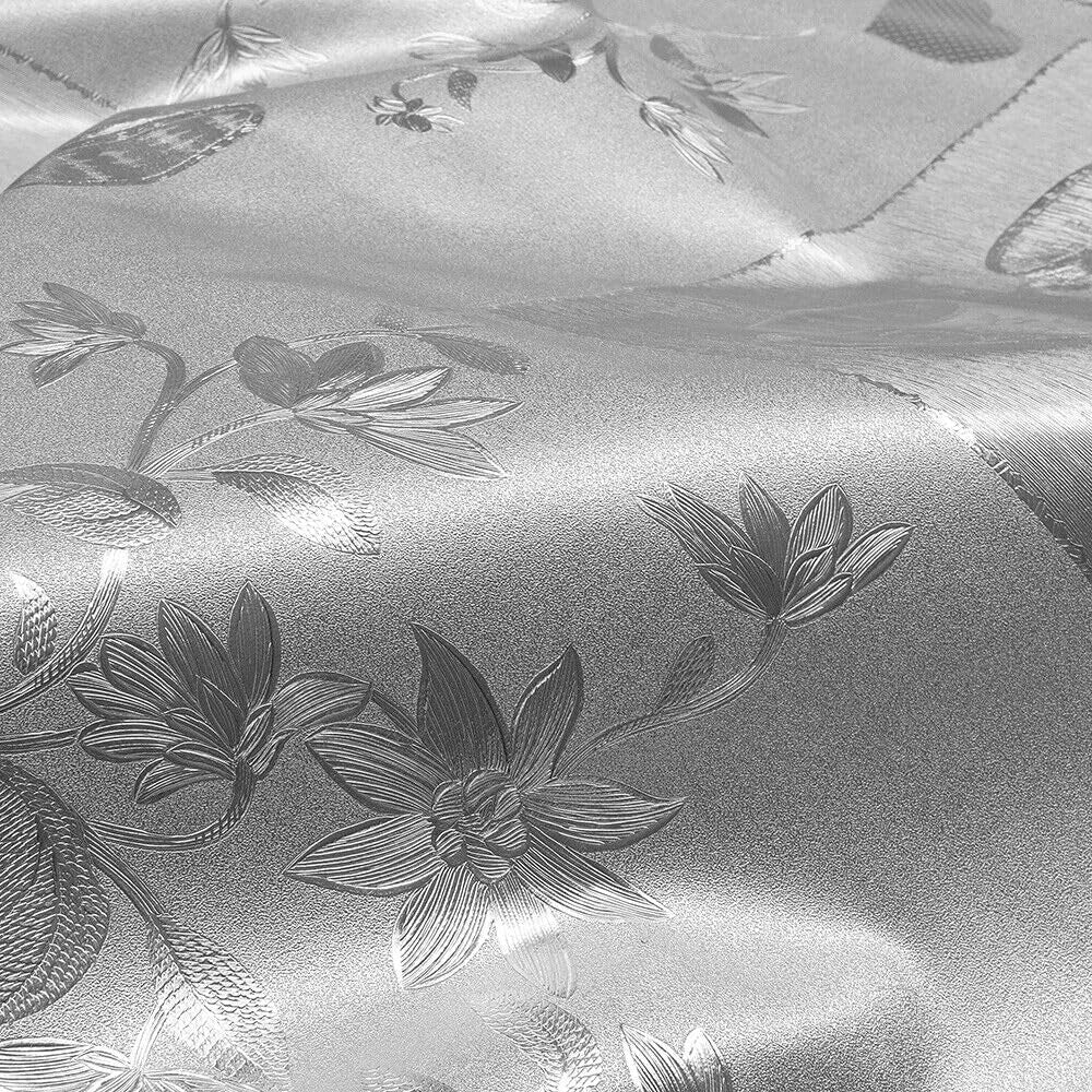 Tovaglia Cucina Antimacchia 140x280 Cm Metallizzata Lucida Grigia Copritavolo Pvc Decorato Dis_D