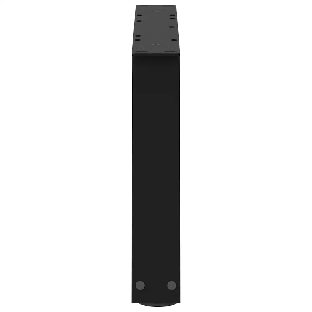 Gambe per Tavolino da Caff¨¨ a Forma di V 2 pz-Set di 2 Gamba per Tavolo Nere 70x(30-31,3) cm Acciaio 975674