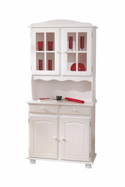 MOBILE SOGGIORNO CREDENZA VALENCIA 88x43/32x198H PINO MASSELLO VERNICIATO AD ACQUA BIANCO