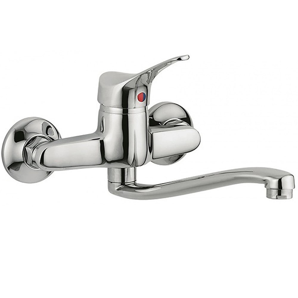 Miscelatore lavello a muro serie sei cucina rubinetteria