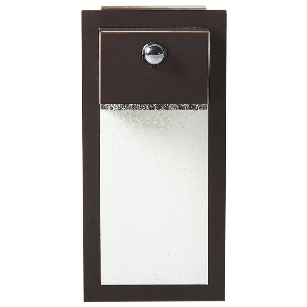 Lampada da parete a LED per esterni Lampada da parete nera Sconce in metallo ferro vetro opaco con sensore di movimento Design moderno Patio Garden