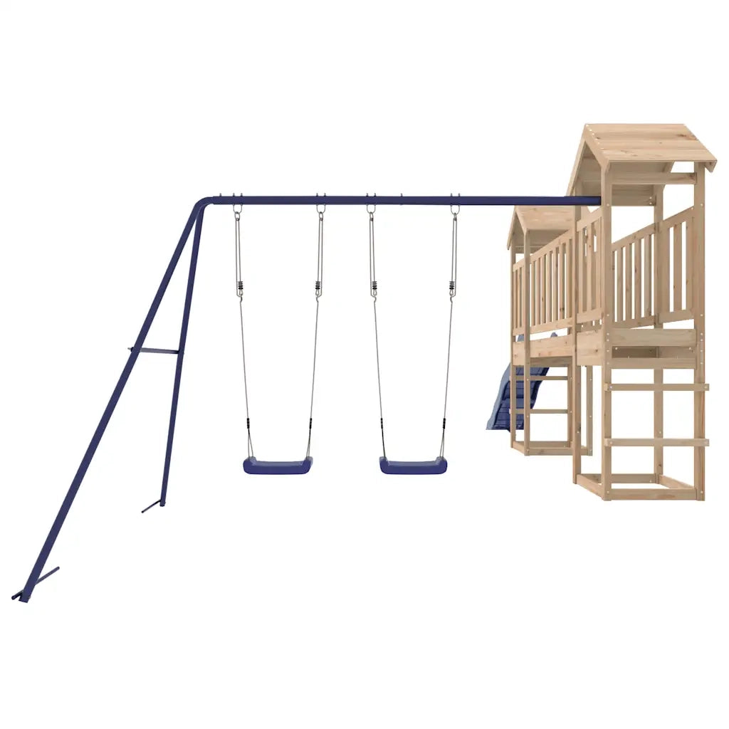 Set da Gioco da Esterno in Legno Massello di Pino 3155825