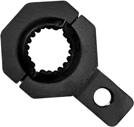 Set di supporti di luce universali per veicoli da lavoro e camion - 2 pezzi - 360° girevole - 19-32 mm - Supporto di luce con barra di protezione - Nero