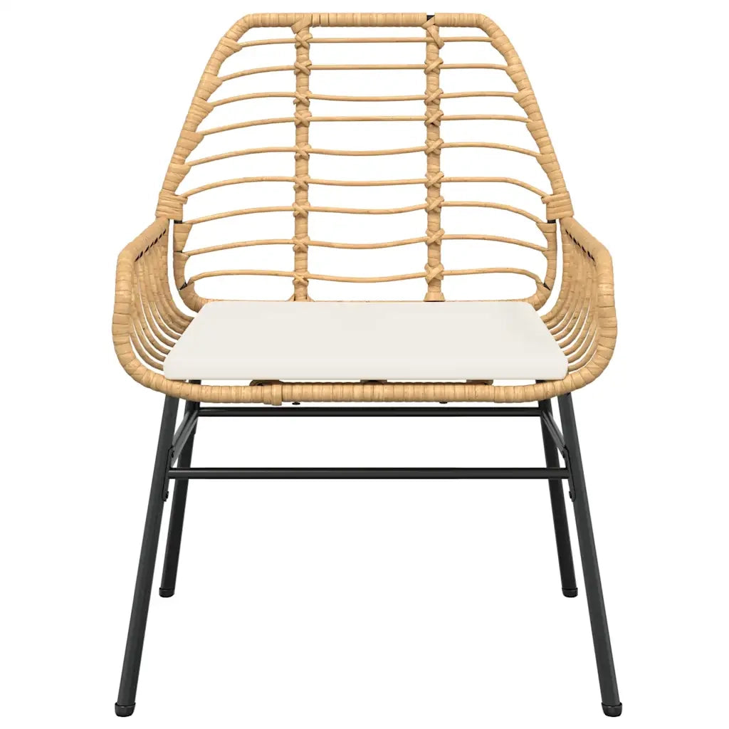 Set da Pranzo da Giardino 5pz | Set Salotto da Giardino con Cuscini Polyrattan Vetro