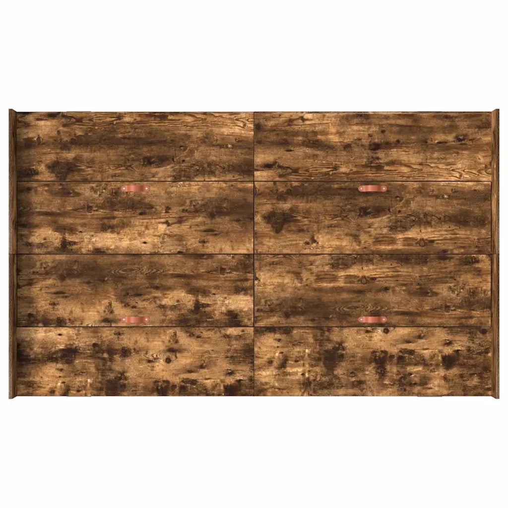 Struttura letto con contenitore Rovere fumé 120 x 190 cm 3335329