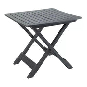 TAVOLO TEVERE PIEGHEVOLE DA ESTERNO 79X72X70 CM IN COLORE ANTRACITE