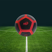 Trade Shop - Pallone Palla Da Calcio Calcetto Nero E Rosso 21 Cm Allenamento Gioco Gara 06563 -