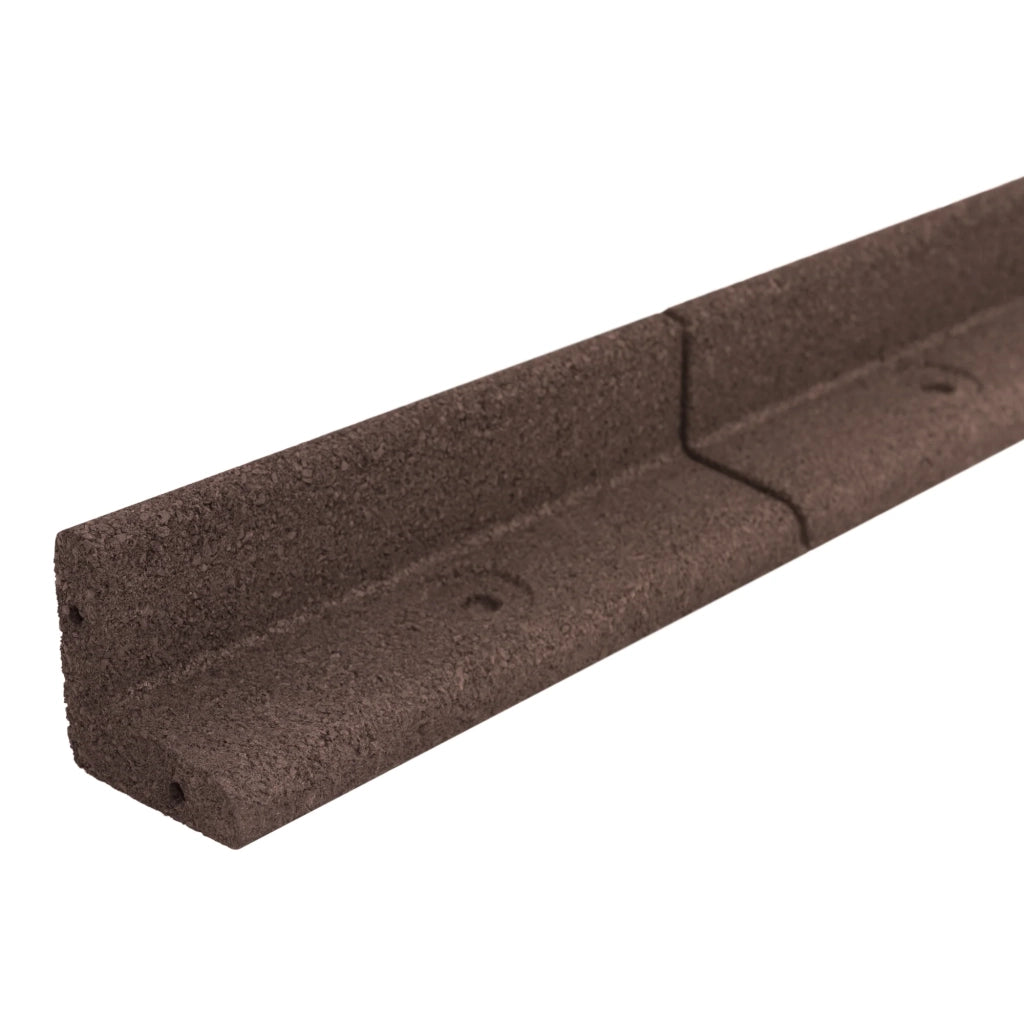 Bordura Flessibile da Giardino 14 x 1,2 m Marrone con Martello in Gomma