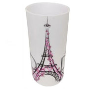 Trade Shop - Bicchiere Porta Spazzolino Decorato Scritta Paris Accessori Arredo Bagno 87040 -