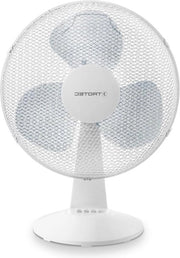 Ventilatore da tavolo con testata inclinabile a 30° - Base stabile con presa antiscivolo - Piedistallo resistente al ribaltamento