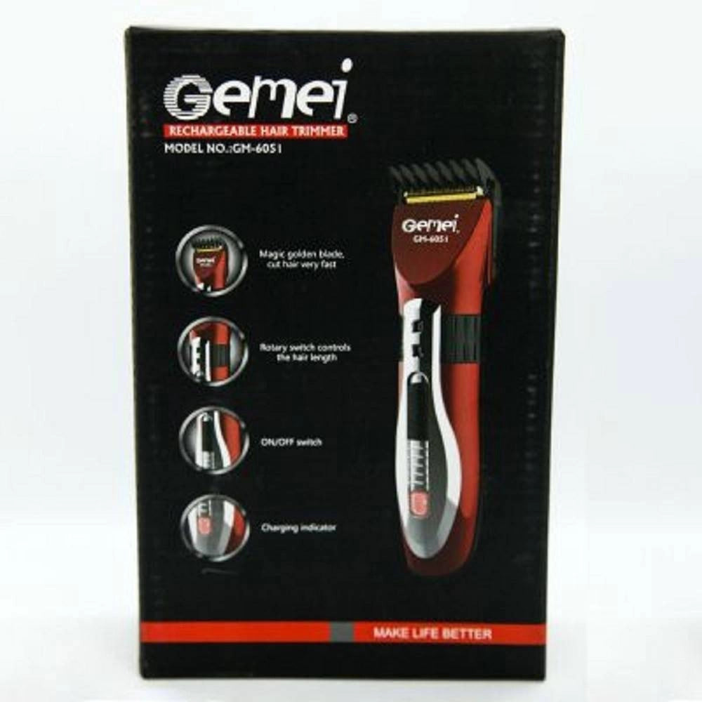 Trade Shop - Regolabarba Taglia Capelli Trimmer Professionale A Batteria Ricaricabile Gm-6051 -