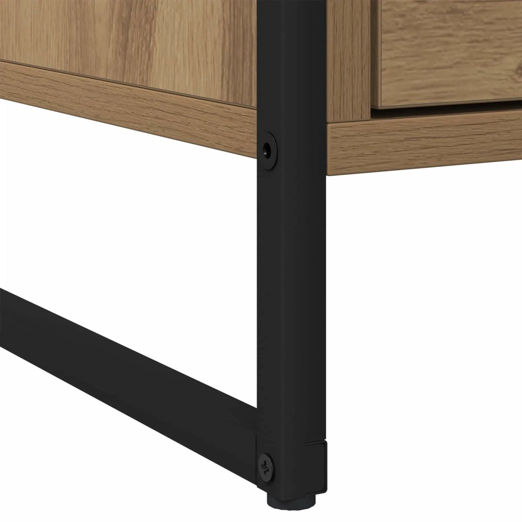 Comodino-Tavolino da notte Rovere Artigianale 50 x 39.5 x 50 cm Legno multistrato