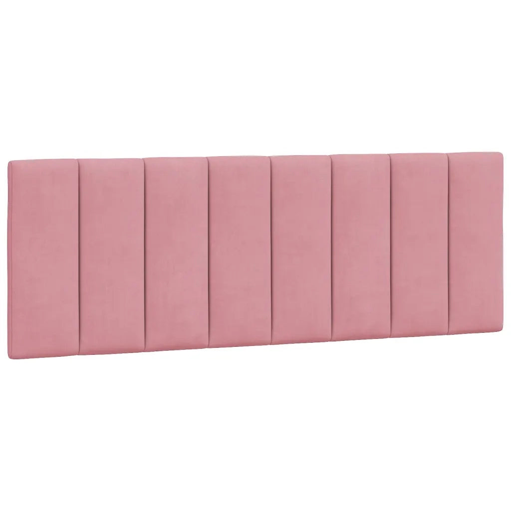 Giroletto con LED senza Materasso Hanko Rosa 140x200 cm in Velluto 3213786