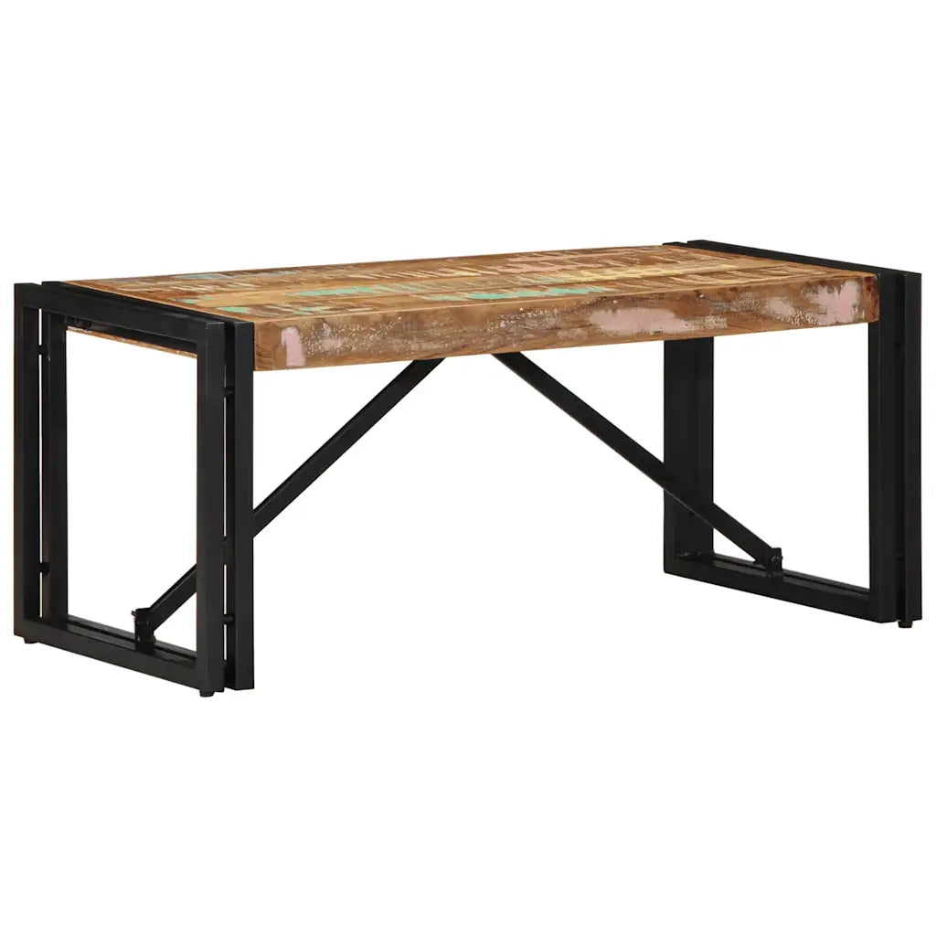 Tavolino Salotto Multicolore 80x40x35cm Legno Massello Recupero 4016677