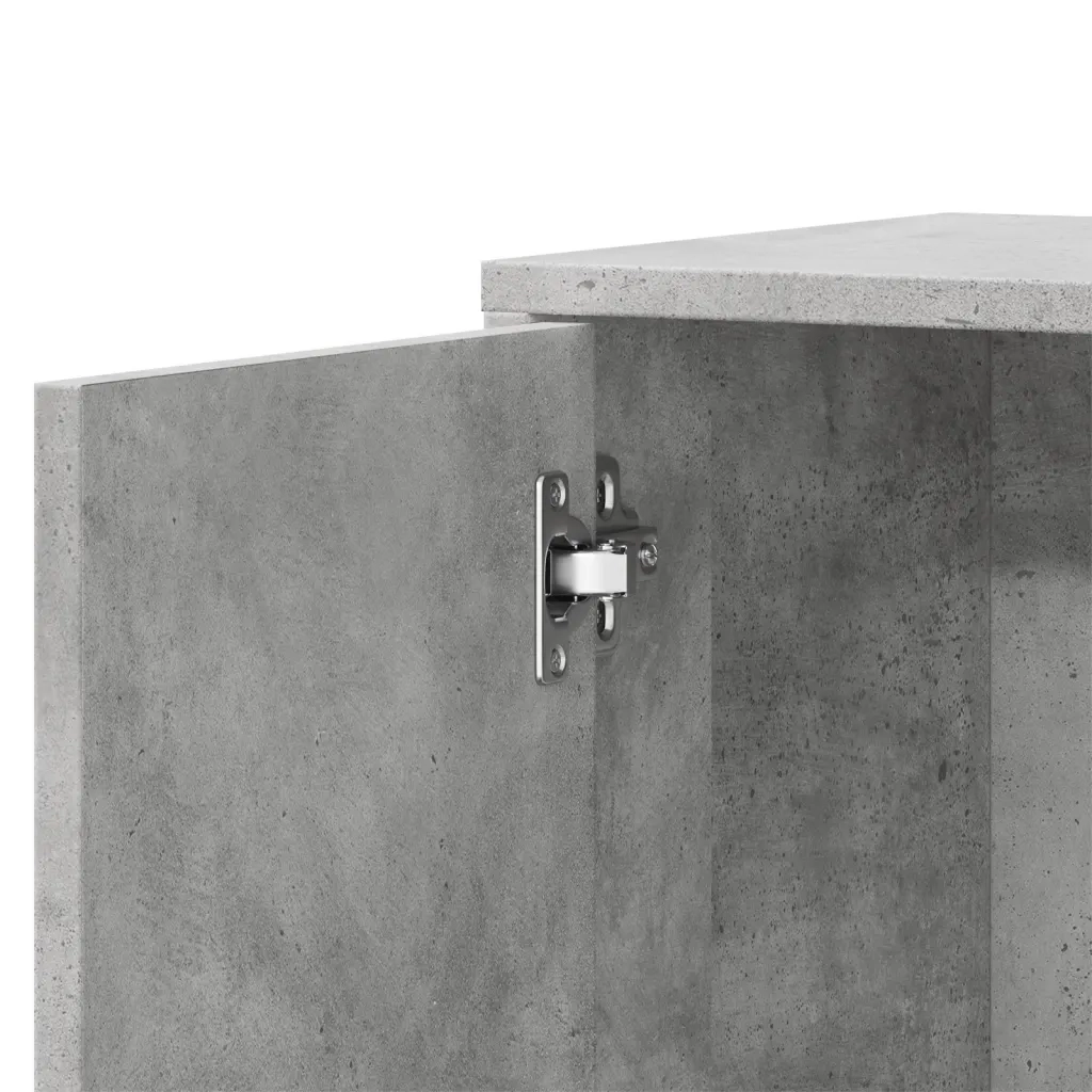 Credenze 2 pz Grigio Cemento 60x31x70 cm in Legno Multistrato 3276563