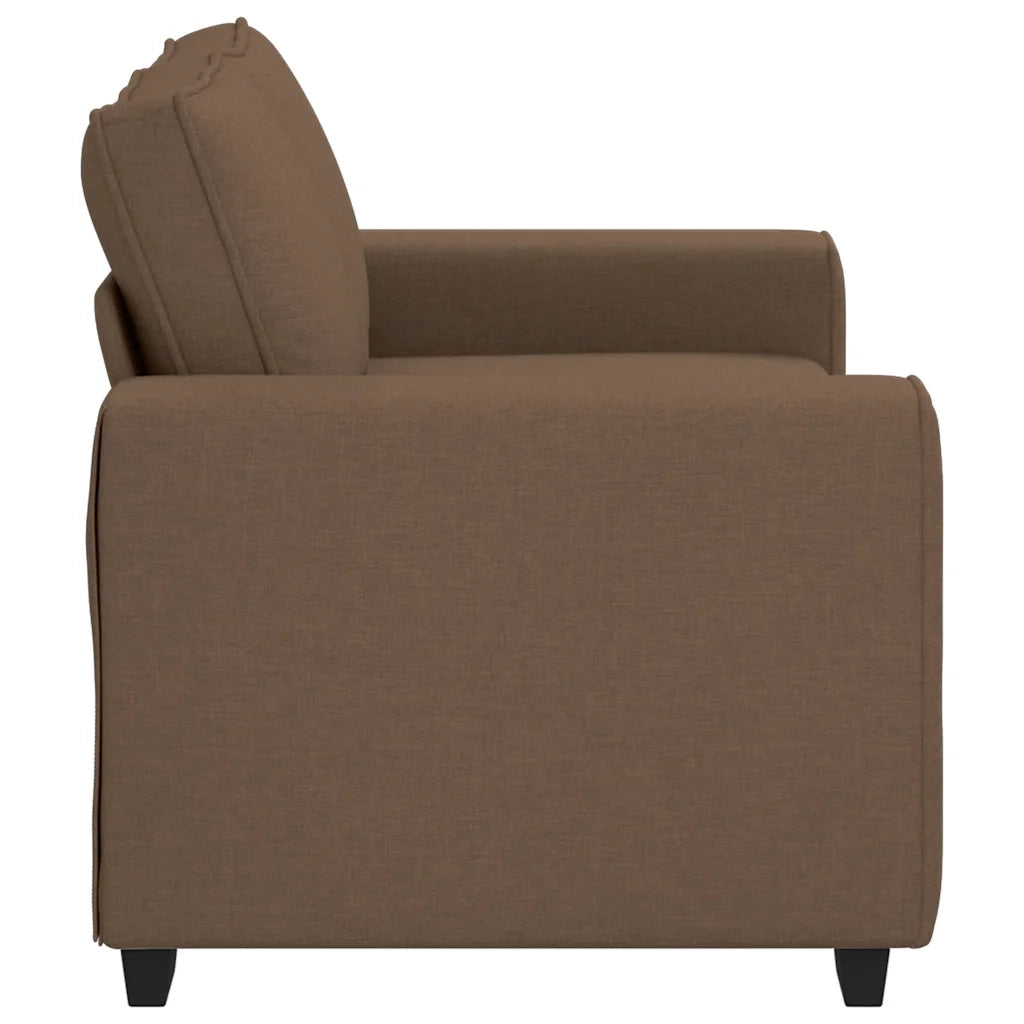 Divano a 2 Posti-Sofa 2 Posti Marrone 120 cm in Tessuto 945747