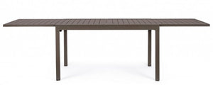 Tavolo Allungabile da Giardino 135-270x90x75h cm Pelagius Coffee