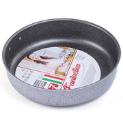 Trade Shop - Tortiera Rotonda Rivestimento Antiaderente Antigraffio ø18-22-26-30cm Teglia Cucina -