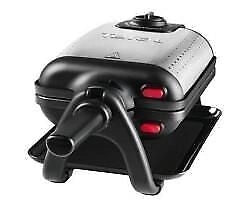 Tefal WM756D piastra per waffle 2 waffle 1200 W Nero, Acciaio inox