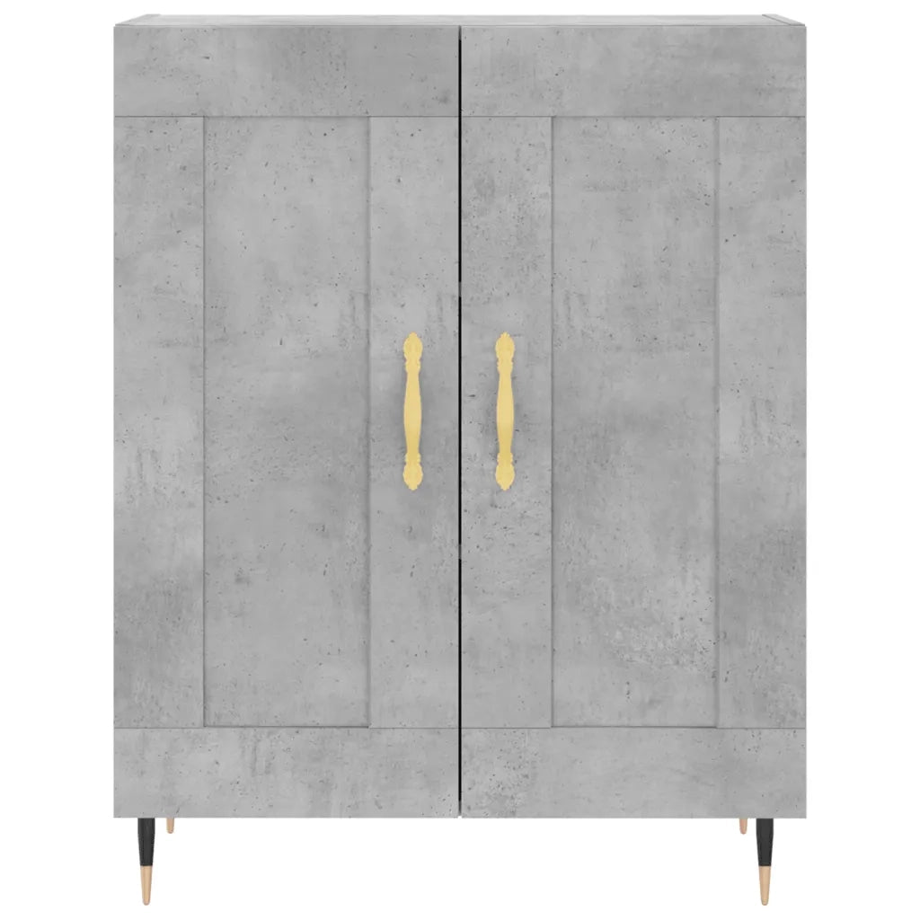 Credenza Grigio Cemento 69,5x34x90 cm in Legno Multistrato 830176