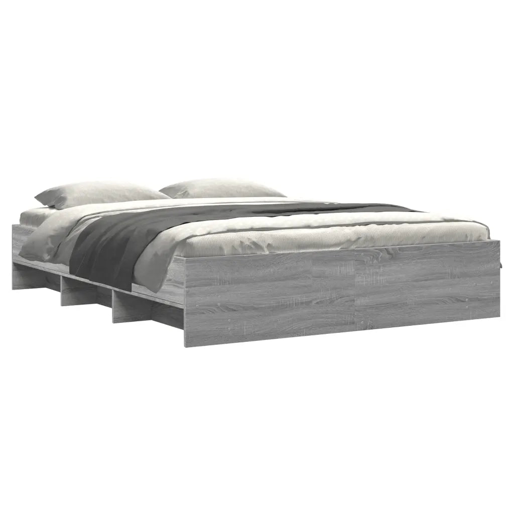 Giroletto senza Materasso Grigio Sonoma 160x200 cm Truciolato 3295644