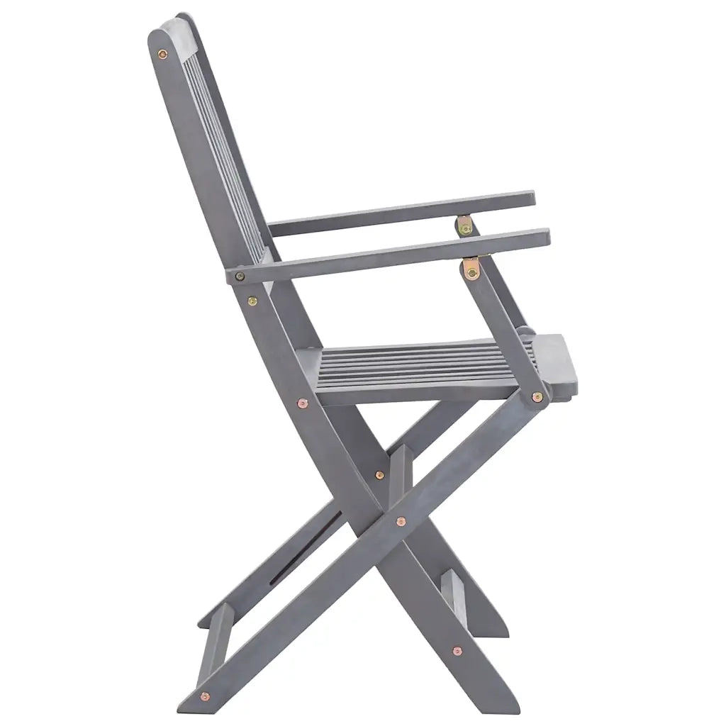 Sedie da Giardino Pieghevoli 6pz con Cuscini in Massello Acacia 3065409