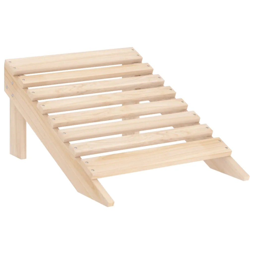 Sedia Giardino Adirondack con Ottomana Massello di Abete 315862
