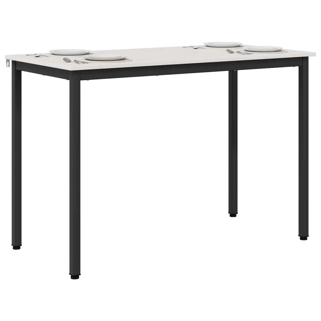 Tavolo da pranzo Bianco 110 x 55 x 75 cm Pino massello 892786