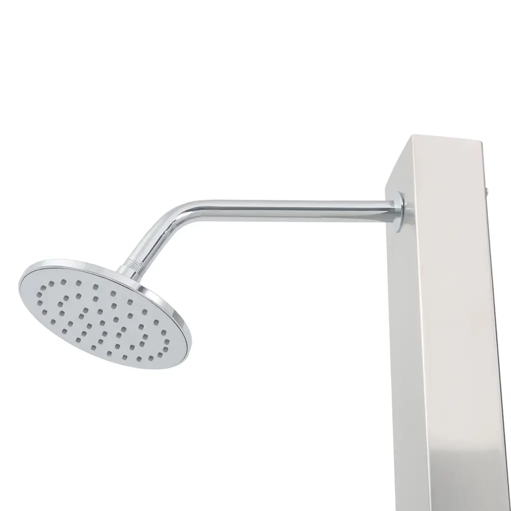 Doccia da Esterno con Piatto in WPC Acciaio Inossidabile CFW5593677
