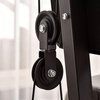 Stazione Fitness Multifunzione 148x108x207 cm in Acciaio Nero