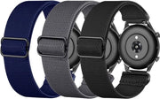 Set di 3 Cinture Elastiche in Nylon per Amazfit GTR 47mm - 22mm Compatibile - Adatto per Uomini e Donne