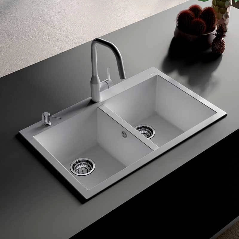 Dispenser sapone tondo Elleci Element Cromato - ADI02300