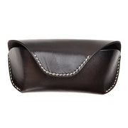Etui per Occhiali in Pelle di Alta Qualità - Con Cinturino e Chiusura Magnetica - Adatto per Occhiali Standard - Realizzato in Pelle di Buon Spessore - Etui per Occhiali