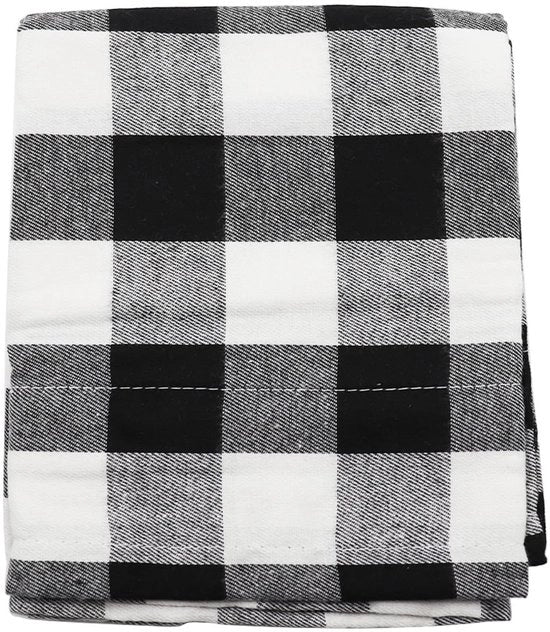 Set di tende a vento 2 pezzi - Decorazione a quadri di bufalo - Decorazione per cucina/soggiorno - Facile da installare - 152 x 46 cm - Facile da pulire