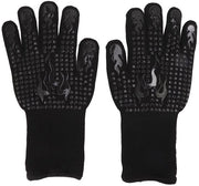 Manopole per forno Resistente al calore 800°C - Silicone - Lavabili - Lunghe maniche - Manopole BBQ - Resistenti alle fiamme - Manopole per griglia