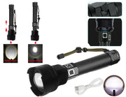 TORCIA TATTICA/MILITARE LED CREE T6 RICARICABILE ZOOM 2 BATTERIE P516-P70 V2