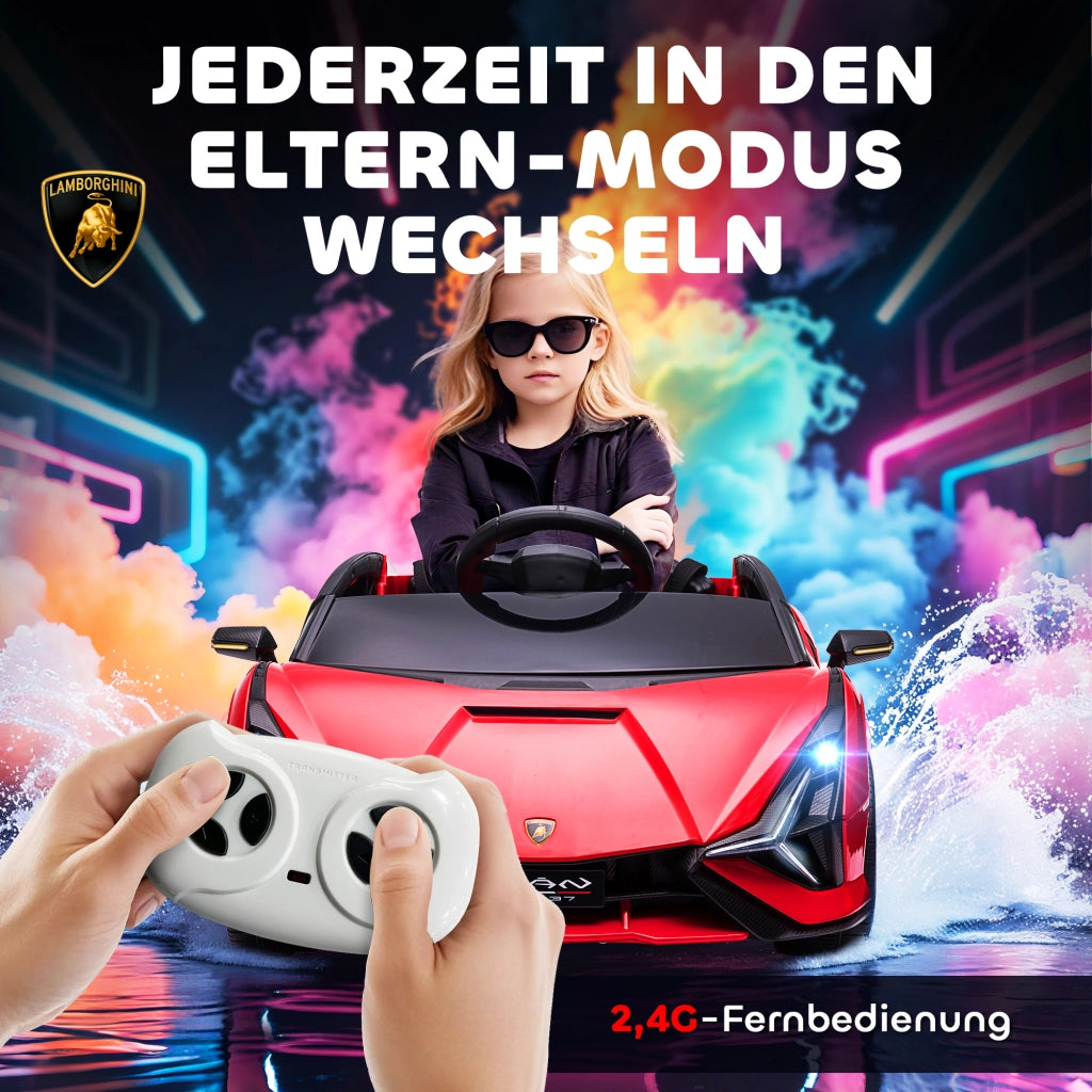 Auto Bambini 12V con Telecomando 2.4G ¨C zephmum ¨C Rosso