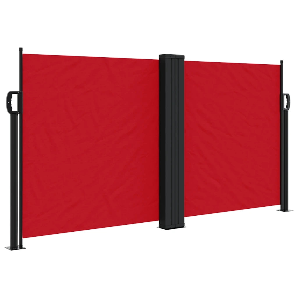 Tenda da Sole Laterale Retrattile Rossa 120x1200 cm
