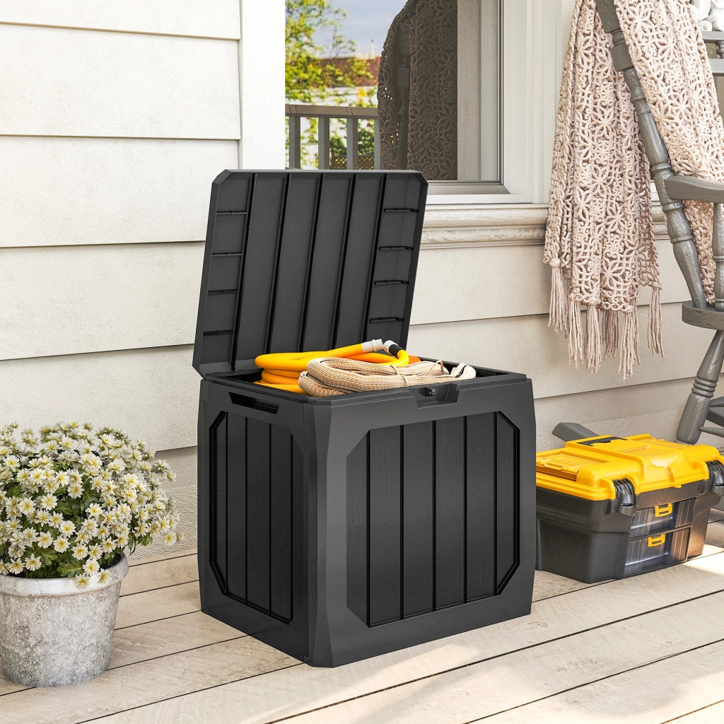 Contenitore da Giardino 121L ¨C Xylo ¨C Esterno Nero 56x45x53cm
