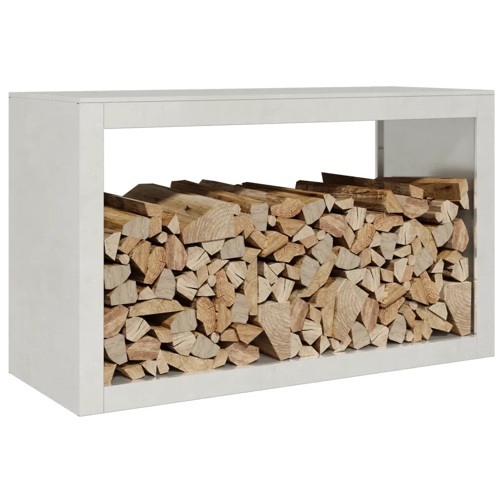 Rastrelliera per Legna da Ardere 100x40x60 cm in Acciaio Inox 850986