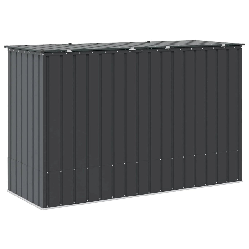 Scatola di Stoccaggio per Giardino Nero 214 x 82 x 132 cm 42011285